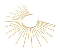 Baluue Sunburst Spike Crown Headpiece Unique Radiant Goddess Headband for Halloween Cosplay Party Comfortable Fit Spiked Tiara Hair Accessory for Women Versatile Festival and Carnival Use