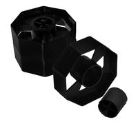 Baluue Tape Dispenser Wheel Cores 3 Sets Desktop Organizer Replacement Parts with Movable Roller for Office and Home Black Plastic