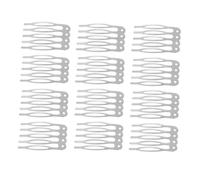 Baluue Time Use Silver Hair Combs Women Girls 50-Piece Set Simple Comb for Hairpin Accessories