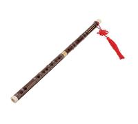 Baluue Traditional Handmade Bamboo Flute in G Key Chinese Dizi Musical Instrument for Beginners Unique Decorative Party Supply and Home Ornament Hand-carved Wooden Fife