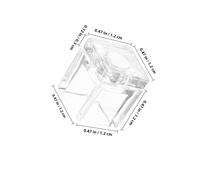 Baluue Transparent Magnetic Latch for Cupboard Self-Adhesive Acrylic Door Catch Multi-Function Cabinet Lock Easy Installation No Drilling Pet-Safe Secure Closure for Home and Office