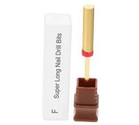Baluue Tungsten Steel Manicure Nail Drill Bit Extra Long Cylindrical Nail Grinding Head Salon and Home Use