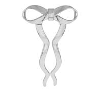 Baluue U Shaped Hairpins for Updos Zinc Alloy Bowknot Hair Sticks Elegant French Twist Styling Pins Womens Hair Accessories Silver