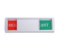 Baluue Vacant Occupied Sign Aluminum Magnetic Sign Non- Scratch Magnetic Slider Privacy Indicator Sign for Conference Vacancy Sign Office Home Signboard The Office Sign 17.8 * 5CM