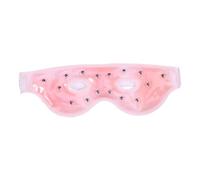 Baluue Velvet Gel Eye Mask Beads Pink Cold/Hot Eye Mask for Women Soothing Relief and Dark Circles
