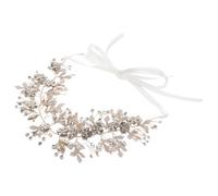 Baluue Vintage Bridal Hair Vine with Grecian Leaf Design Rhinestone Wedding Headpiece with Strong Insert Comb Elegant Gold Flower Crown for Bride Bridesmaids Flower Timeless Updo Hair