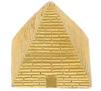 Baluue Vintage Egyptian Pyramid Model Small Decorative Statue Educational Sand Table for Home Office Display