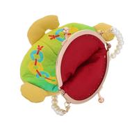 Baluue Vintage Embroidered Clutch Bag with Pearl Clasp Closure and Chain, Floral 3D Embroidery, Polyester and Metal Material, Smooth Feel, for Daily Outings and Chinese New Year Gifts