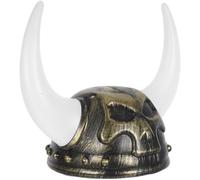 Baluue Vintage Roman Warrior Helmet with Skull Horns Intricately Crafted Medieval Party Hat for Costume Cosplay and Historical Reenactments Decorative Festival Accessory for Men