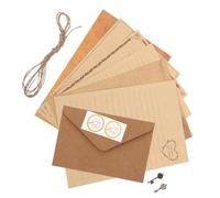 Baluue Vintage Stationery Paper Set with Envelopes 72pcs Letter Writing Stationery for Love Letters and Invitations with Kraft Envelopes for Party Supplies