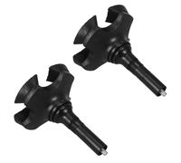 Baluue Walking Stick Heavy Duty Cane Tips 2Pcs Non-Slip Foot Pads Replacement Crutch Feet for Senior Mobility and Daily Walking