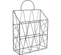 Baluue Wall Mounted Book Rack with Handle Sturdy Magazine Holder for Office Home Classroom Organizer Space-saving Wall Hanging Storage for Books Newspapers Files and Documents