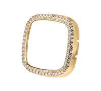 Baluue Watch case replacement for Versa3/Sense, golden electroplated PC shell, protects your smart watch, full-coverage design for daily use