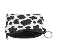Baluue Water Coin Purse Small Wallet Zipper for Women Cash Holder Cow Print Pattern for Daily Carry Travel Use