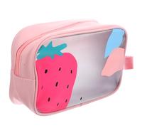 Baluue Waterproof Swimming Wash Bag for Women with Dry and Wet Separation, Double Layer Design, Compact PVC and Pu Material Travel Cosmetic Bag Organizer for Vacation and Business Travel