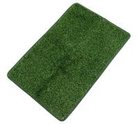 Baluue Wear-resistant Portable Pet Pee Pad with Playing Fake Grass Design, Made of Sturdy Pe and Tpr, for Dogs and Puppies in Pet Cages or Cars, Reusable and Easy to Clean