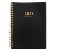 Baluue Weekly Planner Daily Organizer with Hard Cover and Twin-wire Binding Monthly Goals Planner and Academic Calendar Notebook for Home Office School Scheduling and Productivity