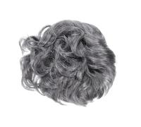 Baluue White Short Curly Wig for Women Realistic Silver Grey Grandma Costume Hairpiece for Halloween Party Cosplay Reusable Elderly Lady Hair Accessory