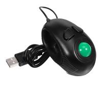 Baluue Wired Mini USB Trackball Mouse with 3-button Design and Sturdy Hard Plastic Shell, Lightweight and Ergonomic Handheld 4d Mouse for Desktop and Laptop Use