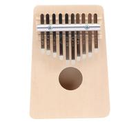 Baluue Wooden Finger Piano Kalimba 10-Key Mini Thumb Piano with Creative Design Beautiful Sound Easy to Carry Portable Musical Instrument for Beginners