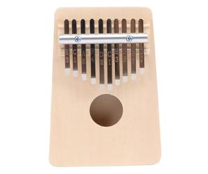 Baluue Wooden Finger Piano Kalimba 10-Key Mini Thumb Piano with Creative Design Beautiful Sound Easy to Carry Portable Musical Instrument for Beginners
