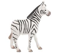 Baluue Wooden Miniature Zebra Statue Hand-Carved Wood Carving Animal Ornament for Home and Office Decor, Small Wooden Zebra Figurine Table Decoration