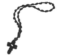 Baluue Woven Catholic Cross Pendant Necklace Lightweight String Chain Religious Prayer Jewelry for Men Women Reminder Suitable for Religious Ceremonies and Personal Belief