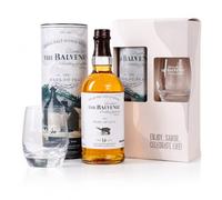 BALVENIE 14 Year Old The Week of Peat Single Malt Scotch Whisky Gift Set | Whisky Gift Pack with Branded Glass & Presentation Tube | Peated Speyside Single Malt Whisky | 70cl | 48.3% ABV