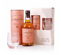 BALVENIE 15 Year Old Madeira Cask Single Malt Scotch Whisky Gift Set | Whisky Gift Pack with Branded Glass & Presentation Tube | Speyside Single Malt Whisky | 70cl | 43% ABV