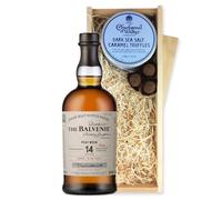 Balvenie Week of Peat 14 YO And Dark Sea Salt Charbonnel Chocolates Box