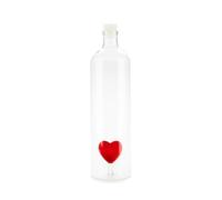 Balvi Atlantis Love Bottle Red Colour With Red Heart Figurine Inside Glass