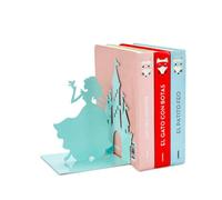Balvi Bookend Decorative Princess Fairy Tale Princess Castle Turquoise Upright Book Ends For Shelves