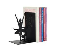 Balvi Bookend Decorative Silhouette Ballet Dancer Contortion Yoga Poses Book Ends Black
