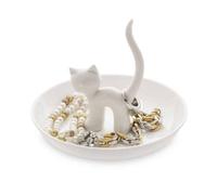Balvi Extra Large White Ceramic Cat Feline Ring Trinket Holder Tray Extra Large White Ceramic Cat Feline Ring Trinket Holder Tray