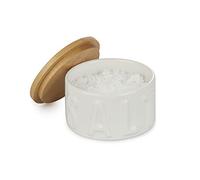 Balvi Flake salt cellar Salt White colour With bamboo cap Ceramic/Bamboo