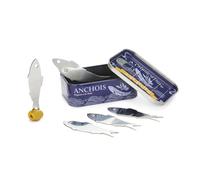 Balvi Fork Appetizer Conserverie Anchois Retro Design Canned Anchovy Can/INOX