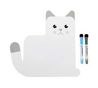 Balvi Magnetic fridge board Meow! White colour Original Slate Planning ideal for reminders, shopping