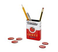 Balvi Magnetic pen holder Tomato Sauce Red colour Boat with tomato can design magnet for pens and oth