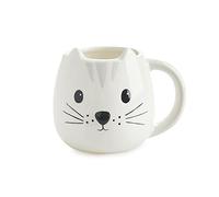 Balvi Mug Kitty Cup shaped cat head 400ml capacity Dishwasher safe and microwave Ceramic
