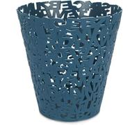 Balvi Navy Blue Wastepaper Basket,dust Bin, Office Paper Bin, Letters ,plastic
