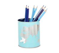 Balvi Pen holder Globe Colour turquoise Original and Fun pencil holder Tin