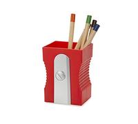 Balvi Pen holder Sharpener Red colour Keep your desk organized Original and fun sharpener-shaped penc