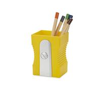 Balvi Pen holder Sharpener Yellow colour Keep your desk organized Original and fun sharpener-shaped p