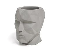 Balvi Pen holder The Head Gray colour Head shape Geometric silhouette Cement