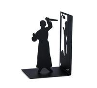 Balvi - Psycho decorative metal bookend in black colour. Original design