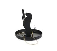 Balvi Puppy Ring Holder Black Colour Dog Shape Metal