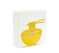 Balvi Ramen Napkin Holder Yellow Original Design Ramen Shape Metal