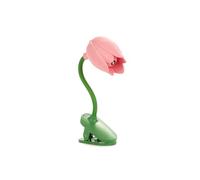 Balvi Reading Light Tulip Pink Flexible Lamp with Tulip Shaped Clip for Reading by the Not