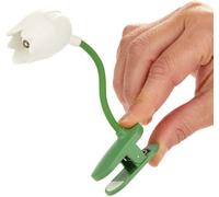 Balvi Tulip Reading Light White Flexible Lamp with Tulip Shape Clip for Reading by the