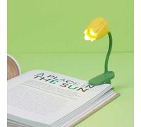 Balvi Reading Light Tulip Yellow Flexible Lamp With Tulip Shape Clip For Reading